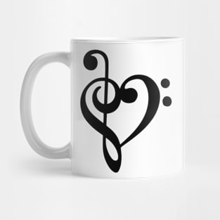 Musical Heart Symbol Mug